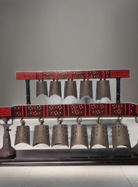 武汉曾侯乙编钟乐器可演奏编磬文玩中式复古文艺礼品青铜茶室摆件