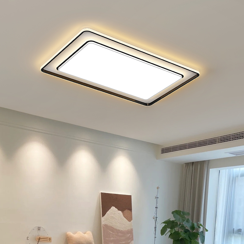 客厅灯2023年新款现代简约吸顶灯轻奢水晶卧室饭厅客厅灯具全屋套