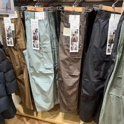 合作款/男女装宽腿工装裤/休闲长裤裤子新款纯棉直筒裤R476193