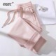 女2025春秋冬新款 裤 子浅粉色卫裤 轻奢休闲长裤 直筒百搭加厚运动裤