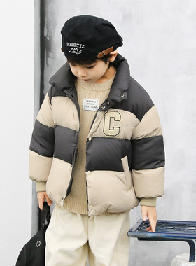 男童羽绒服短款加厚2024冬季新款宝宝儿童羽绒服亲子装外套23959