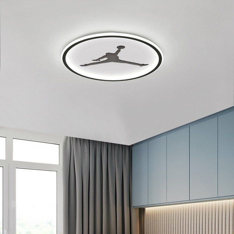 儿童房吸顶灯现代简约男孩卡通创意篮球灯扣蓝卧室 超薄led北欧灯,家装灯饰光源,客厅吸顶灯,淘宝优惠券,粉丝福利购,淘宝优惠卷