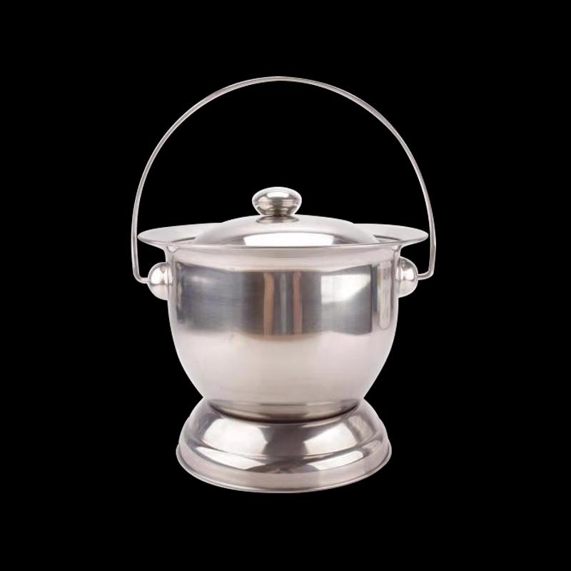 坐便器钢带盖老人不锈痰盂孕妇儿童马桶尿桶垃圾桶