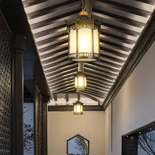 中式户外仿古灯笼中国风室t外庭院宫廷凉亭连廊别墅大门口防水吊