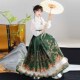 慕夏 小个子改良明制汉服日常 国风剪花马面裙女装 夏至 新中式