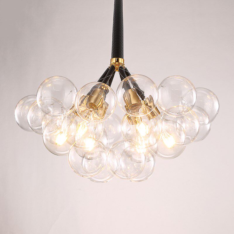 后现代古镇家用玻璃球球吊灯客厅酒店吧台餐客厅服装店咖啡厅灯具