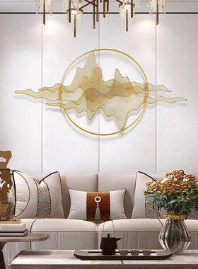 欧式金属假山壁饰铁艺抽象圆形壁挂酒店样办房软装雕.塑墙饰直销