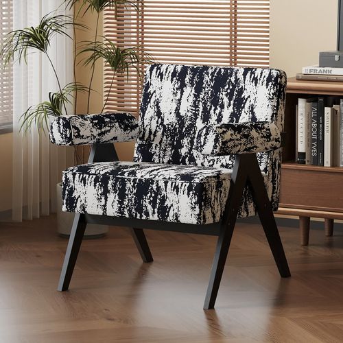 单人沙发椅实木酒店民宿沙发客厅书房单人椅咖啡厅奶茶店卡座沙发