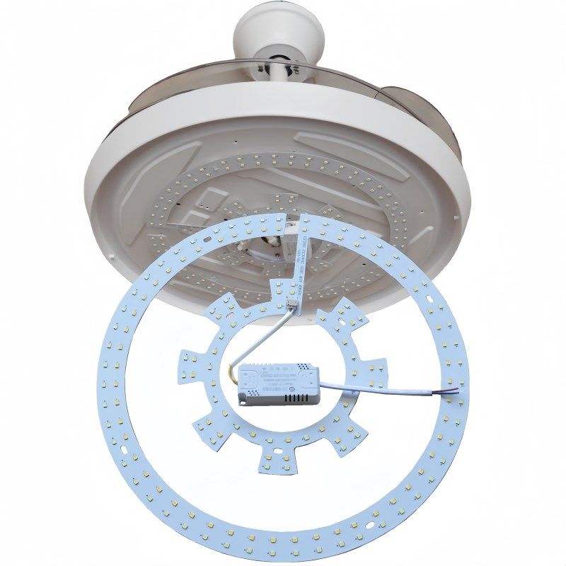 吊扇吸顶灯led灯芯圆形三色变光灯片风扇灯光源替换灯板遥控灯盘,家装灯饰光源,LED球泡灯,淘宝优惠券,粉丝福利购,淘宝优惠卷