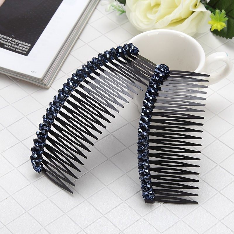 碎发梳倒插梳发卡女夏季浏海梳子整理神器前额发夹子头饰头顶发饰