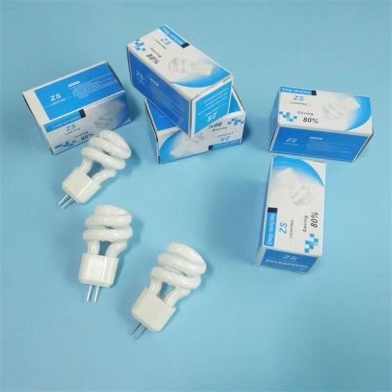 镜前灯灯泡 G4节能灯泡5W二针插脚节能灯珠3W过道灯小螺旋节能灯