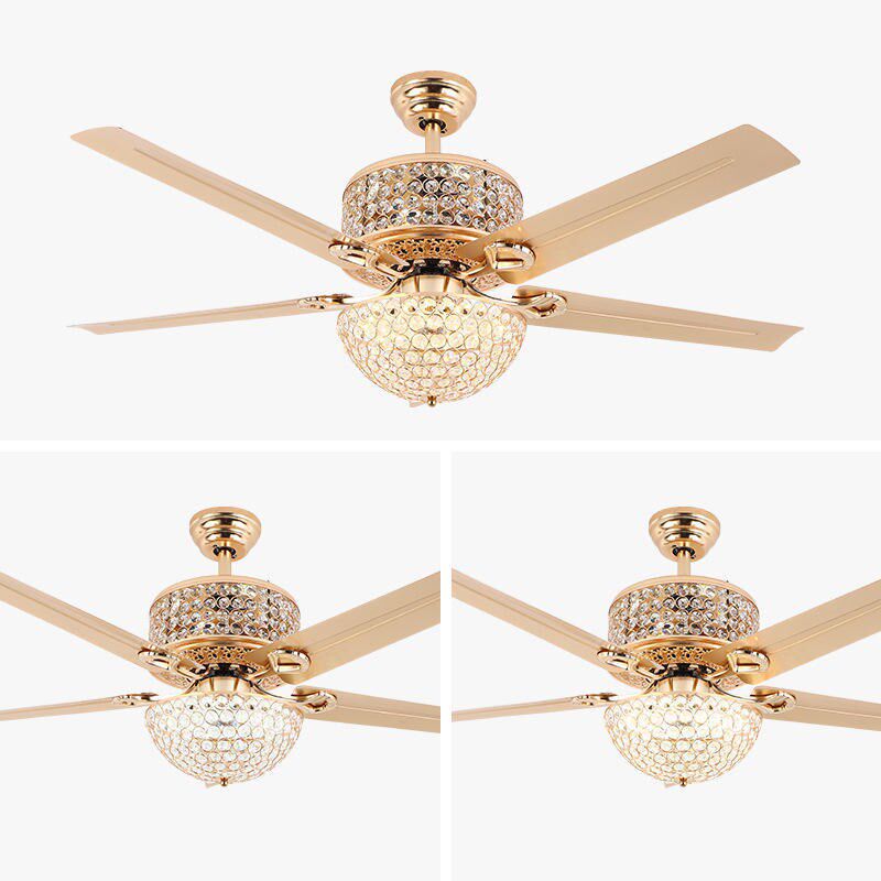 美式风扇灯大风力遥控电扇吊灯餐厅卧室客厅家用简约复古吊扇灯具