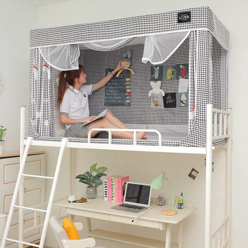 学生宿舍床帘蚊帐多功能遮光帘男生女生寝室上铺下铺0.9m