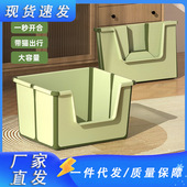 跨境爆款 猫厕所高围栏半封闭猫砂盆厂家批发 一体便携式