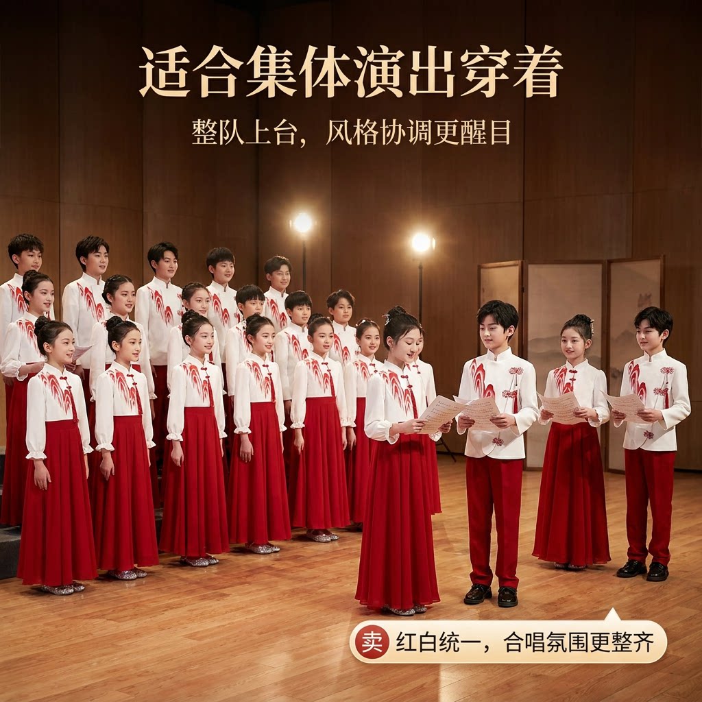 儿童合唱演出服中小学生演讲比赛