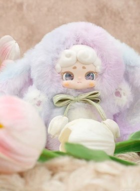 LuckyDeerNai晚安小兔秘密花园二代系列搪胶毛绒公仔挂件摆件盲盒