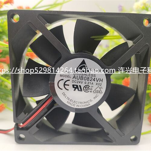 台达DELTA AUB0824VH 8025 24V 0.21A 8CM厘米工控变频器台达DELT