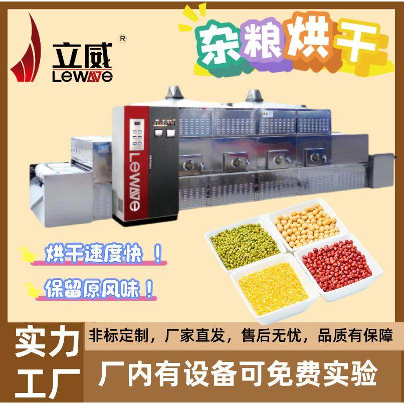 微波烘干青豆黄豆低温干燥设备保留营养色泽隧道式除水设备