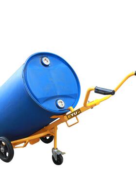 EY-DE400三轮轻型机械师油桶搬运车卸货手推圆桶车多功能叉车