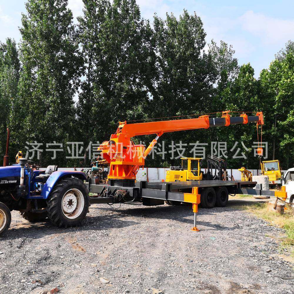 拖拉机随车吊园林吊树球用拖拉机平板吊5吨牵引拖车自备吊,搬运/仓储/物流设备,其他起重搬运设备,淘宝优惠券,粉丝福利购,淘宝优惠卷