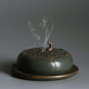 参悟陶瓷盘香炉创意手工仿古香薰炉檀香炉茶禅意道空间点香器摆件