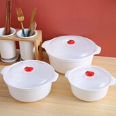 微波炉加热器皿带饭便当盒保鲜盒家用泡面碗塑料带盖微波炉专用碗