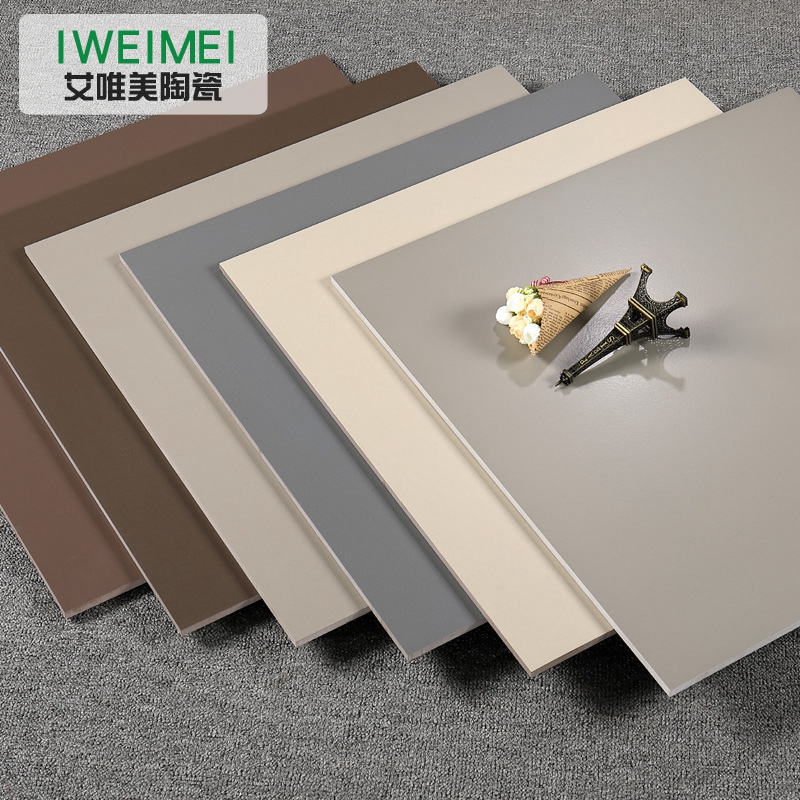 仿古纯色600x600咖啡色x棕色米黄色灰色工程砖防滑地砖仿古砖瓷砖