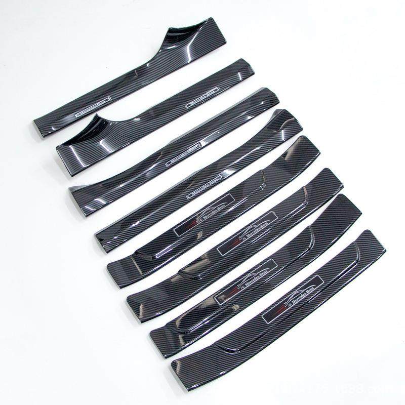 适用于奔驰E300LE级改装专用碳纤维内外迎宾踏板门槛条保护防踩,特色手工艺,其他特色工艺品,淘宝优惠券,粉丝福利购,淘宝优惠卷