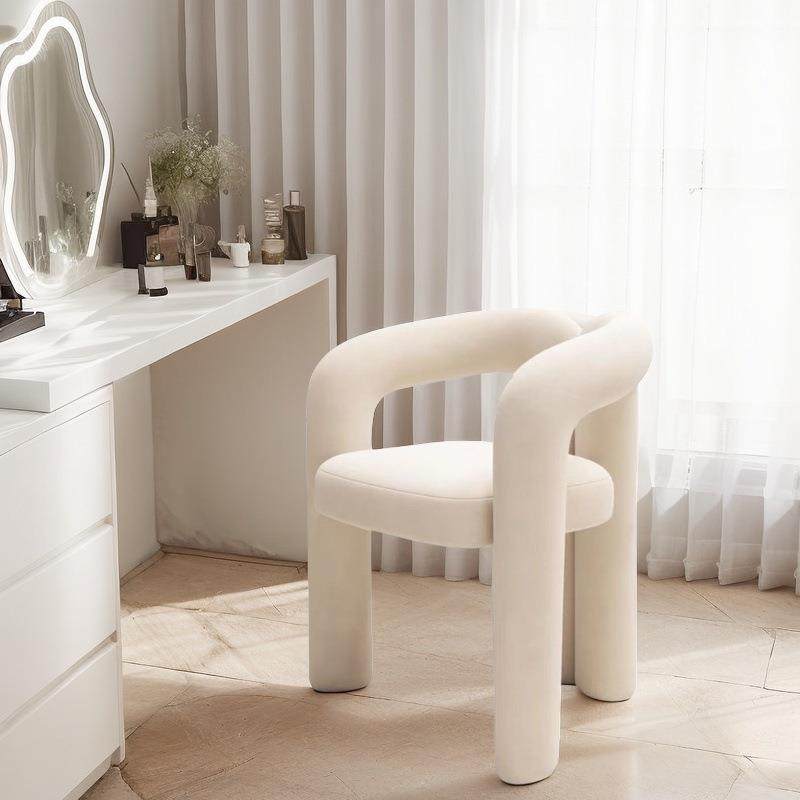 奶油风北欧网红化妆椅设计师直播现代简约卧室家用轻奢梳妆台凳椅,特色手工艺,其他特色工艺品,淘宝优惠券,粉丝福利购,淘宝优惠卷
