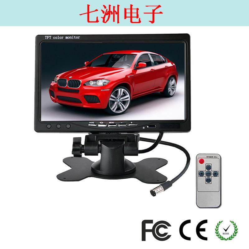 货车7寸24V台式车载显示器高清数字显示屏两路AV视频输入PZ708