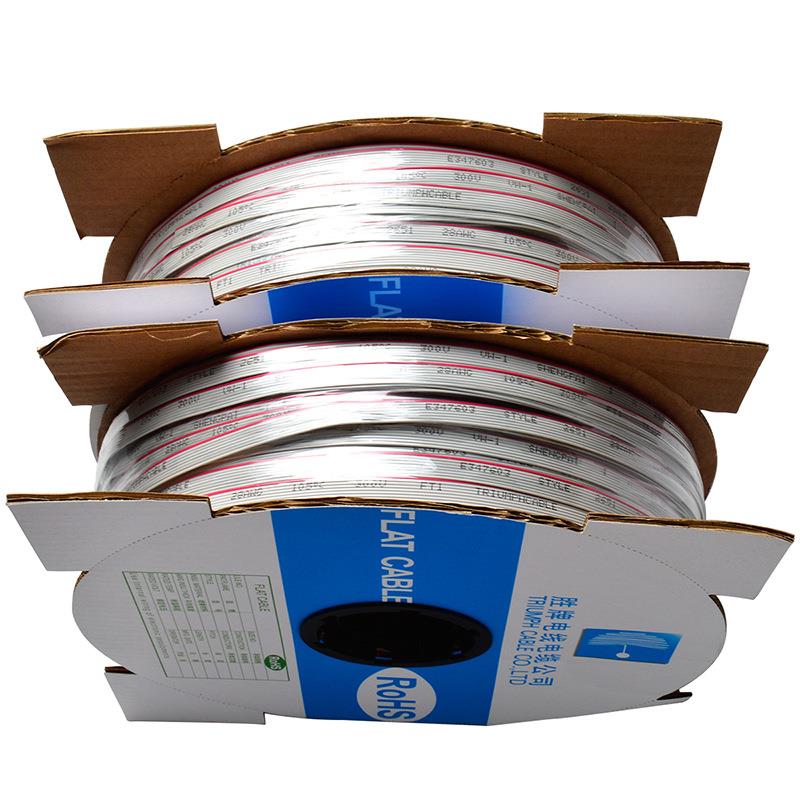 胜牌直销2651-28AWG平行扁并线3P/4P/5P/6P镀锡铜0.12TS间距1.27