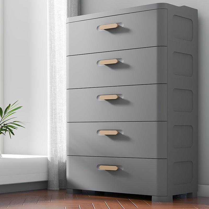 整理收纳柜抽屉式五斗柜塑料加厚置物架家用卧室床头储物柜收纳箱