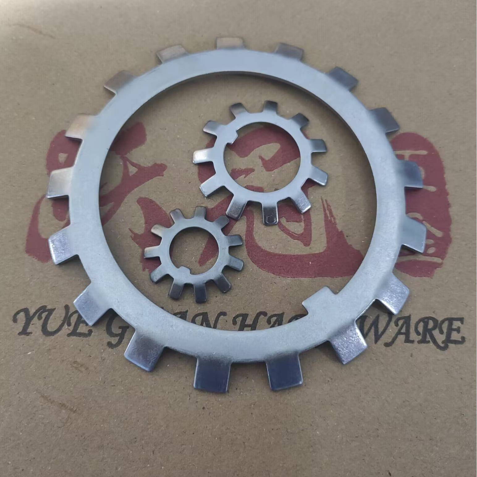 304不锈钢DIN5406M180M190M200圆螺母防松垫片多齿垫圈MB