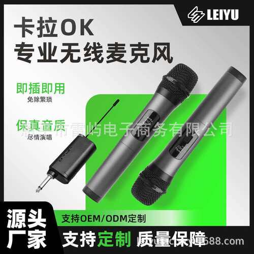 W2无线麦克风MIC户外导游直播K歌话筒电商外贸家庭KTV音质