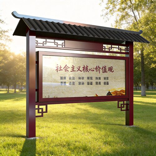 立式宣传栏公示栏广告栏校园文化栏社区村委橱窗告示牌标识广告牌