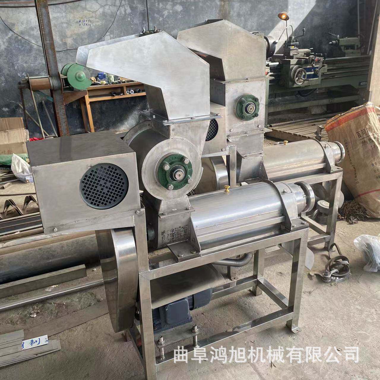 余甘子去皮去核螺旋挤压机芦笋甜梨大型工业不锈钢取汁机榨葡萄汁