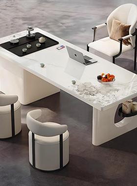 一办整套YMN阳台茶桌奶油风公接室茶桌待茶桌办公茶桌