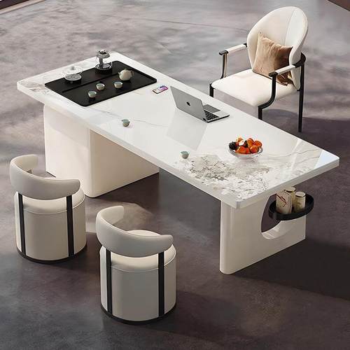 一办整套YMN阳台茶桌奶油风公接室茶桌待茶桌办公茶桌