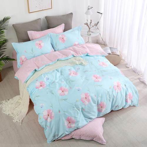 加厚纯棉被套单件简约卡小YL002清新通棉被220x24全罩0CM厂家家纺