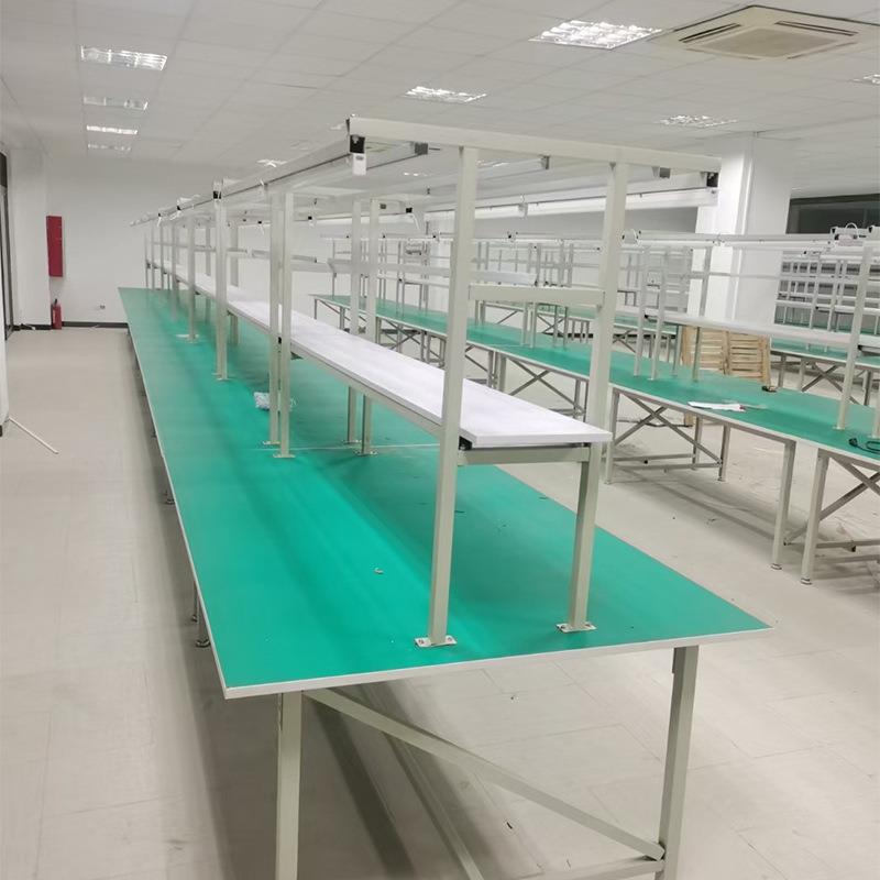 防静电工作台双面带灯生产线装间配边维修自动化咨询客服车操作包