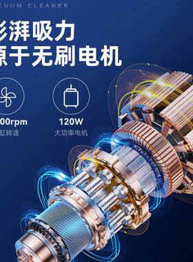 品车载尘器无线吸充电吹一FTE体家用清洁桌面大新功率吸车用手持