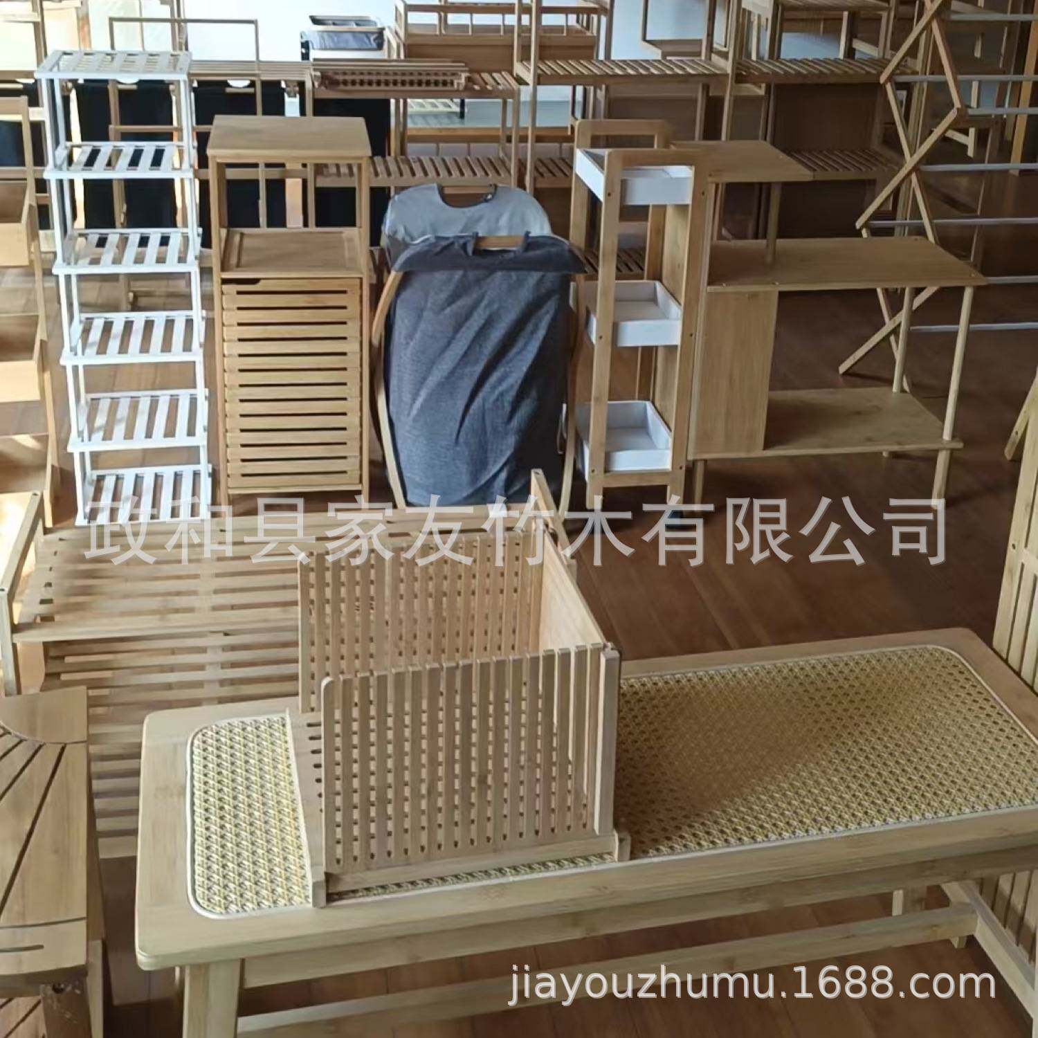 楠竹厨房置物架微波炉架收纳调味料用品落地多层实木架子烤箱架