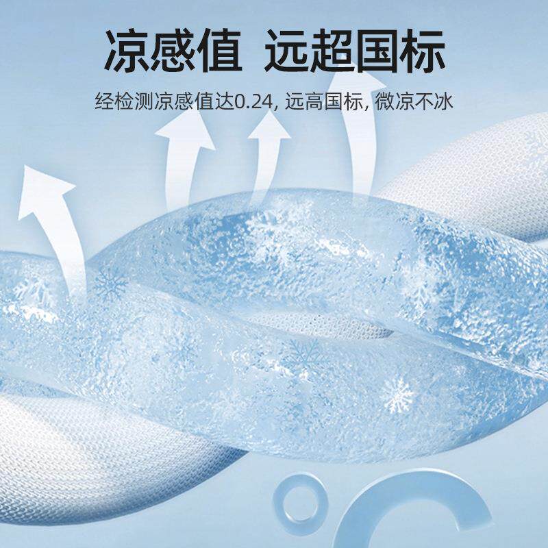 贝肽1A326-1斯婴儿枕头夏季透吸汗13-6-岁上以幼儿园冰丝儿童气宝