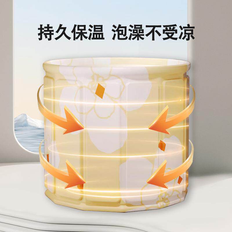 便捷折叠成人浴桶桶全身泡澡桶大人免安装家人用加厚洗澡便捷折叠