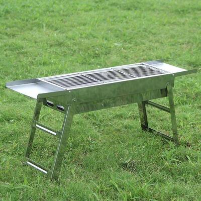 不锈钢烧烤炉304加厚烧烤炉户外便携式折叠烧烤架家用木炭烤肉架