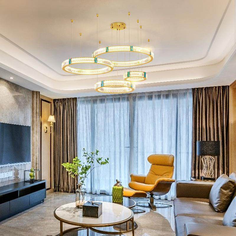现层代约简客厅吊灯主灯轻奢酒墅店别复式ASD-线割楼挑空跃水晶楼,家装灯饰光源,智能吊灯,淘宝优惠券,粉丝福利购,淘宝优惠卷