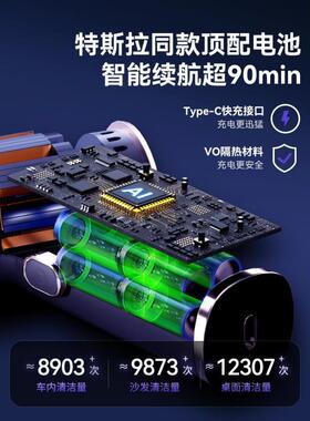 车载吸力尘器手持用小型EUJ汽车家用两用无线吸力大吸内吸尘机其