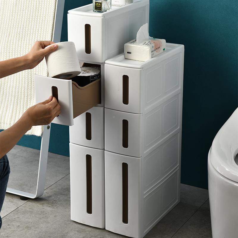 14隙cm日式夹缝收边纳柜抽屉式厨房冰箱超柜窄浴室缝置VXQ物架张