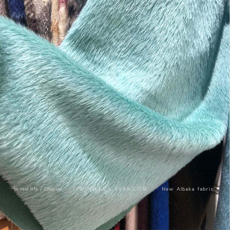 SULI单面苏力绒面料长毛苏丽羊毛阿尔巴卡Alpaca羊驼贝贝羊绒呢料