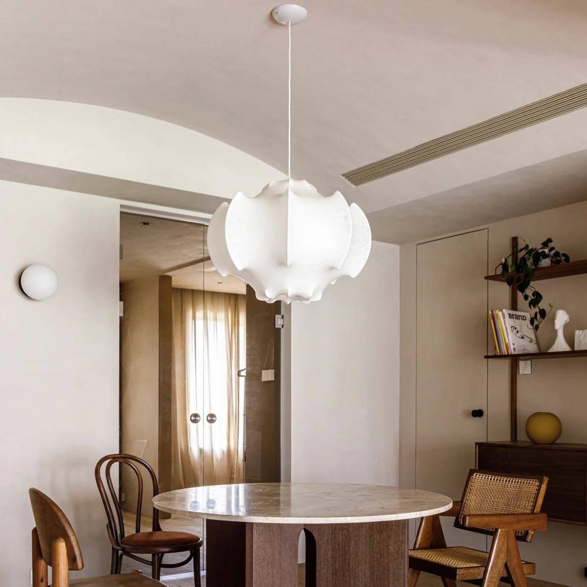 设计师意大利别墅客厅餐厅卧室简约现代蚕丝灯日式灯具诧寂风灯饰